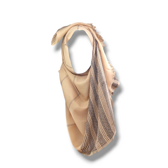 AYPERI Turkish Shawl & Scarf, Beige color