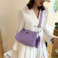 Trendy Solid Color Shoulder Bag 2N1