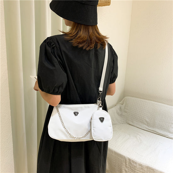 2N1 Trendy Solid Color Shoulder Bag