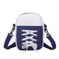 Blue Canvas Sneaker Shaped Crossbody Bag