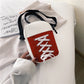 Canvas Sneaker Shaped Crossbody Bag