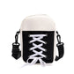 Canvas Sneaker Shaped Crossbody Bag Black