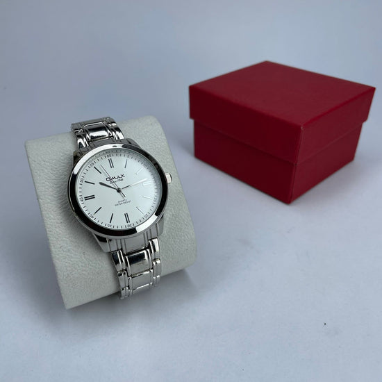 Omax Stainless Steel Wrist Watch for Man