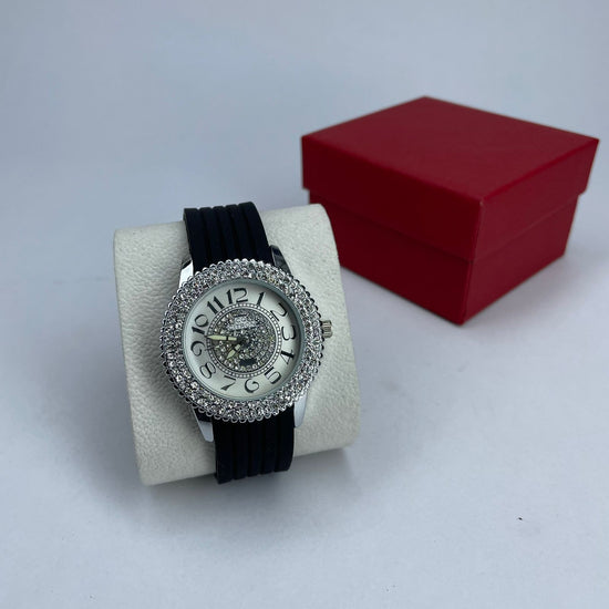 Citron Crystal White Dial Ladies Wrist Watch