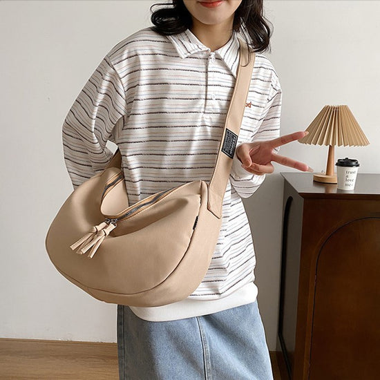 Dumpling Bag Malaking Kapasidad Satchel Bag