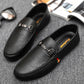 Black Cowhide Genuine Leather High-quality Leather Men&