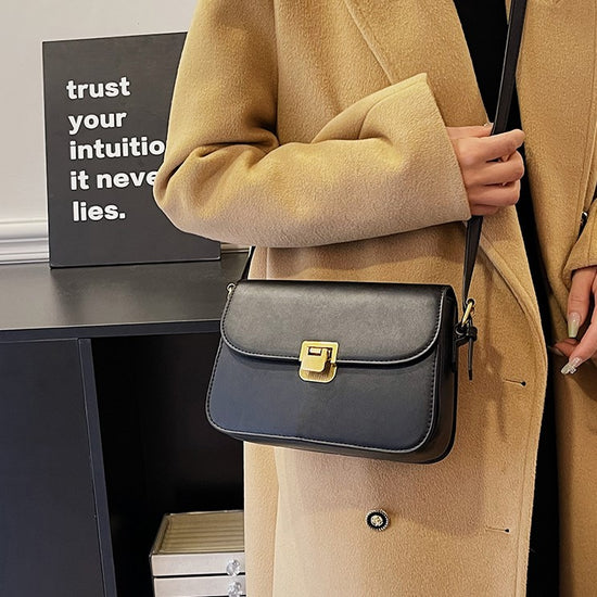 New Versatile Fashionable Simple Leather Crossbody Bag