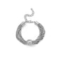 Silver Ball Twisted Chain Bracelet