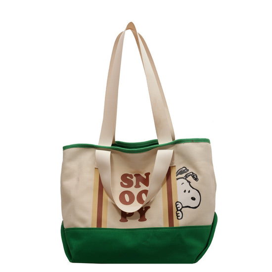 Dongdaemun Snoopy Cute Canvas Cartoon Handbag Shoulder Bag