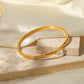 Square Frame Studded Oval Bangle small