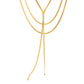 Roe Dolph Gold Lariat Necklace Gold Layered Necklace Snake Chain Necklace