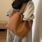 Brown Trendy Large size Canvas tote Bag