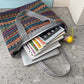 Vintage Ethnic Style Tote Bag, Retro Large Capacity Shoulder Bag