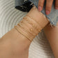 Trendy Gold Anklet 5 Piece Set