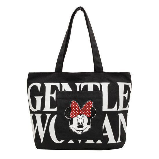 Large Capacity Handbag Cartoon Cute Canvas Tote