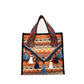 Ethnic Style Fringe Handbag, Bohemian Tassel Tote Bag, Geometric Pattern Shoulder Bag