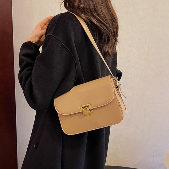 New Versatile Fashionable Simple Leather Crossbody Bag