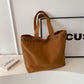 Brown Trendy Large size Canvas tote Bag