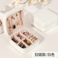 White Square Jewelry Storage Box, Mini Jewelry Organizer