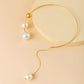 Pearl Choker Gold Necklace para sa Babae Pearl Pandant Necklace