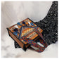 Ethnic Style Fringe Handbag, Bohemian Tassel Tote Bag, Geometric Pattern Shoulder Bag