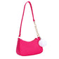 Shoulder Bag with Pompom