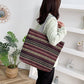 Vintage Ethnic Style Tote Bag, Retro Large Capacity Shoulder Bag