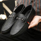 Black Cowhide Genuine Leather High-quality Leather Men&