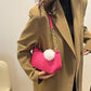 Shoulder Bag with Pompom