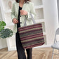 Vintage Ethnic Style Tote Bag, Retro Large Capacity Shoulder Bag