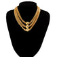 Exaggerated na Multi-layer Chain Necklace Stackable Punk Style Neck Jewelry