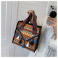 Ethnic Style Fringe Handbag, Bohemian Tassel Tote Bag, Geometric Pattern Shoulder Bag