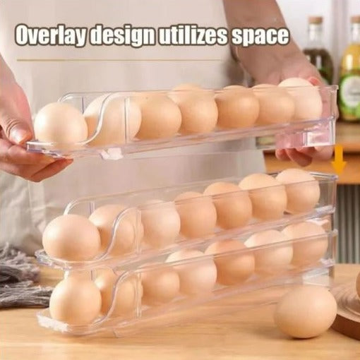 Acrylic Rolling Egg Box 3 PCS