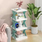 Creative Multi Purpose Shoes Rack, 6 Layers Green color Brackets