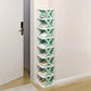 Creative Multi Purpose Shoes Rack, 6 Layers Green color Brackets