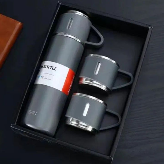 VACUUM FLASK SET GREY