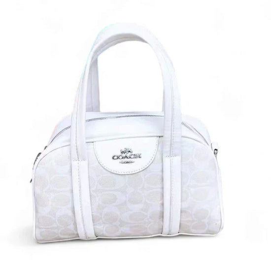 Leather Bleeker Handbag Sling Bag ( White )