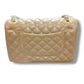 Double Flap Caviar Leather skin Sling Bag ( Nude ) Khaki color  ( on Clearance )