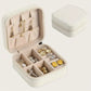 White Square Jewelry Storage Box, Mini Jewelry Organizer