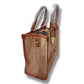 Canvas Tote Bag Embroidered with Top Clasp Closure (Copy)