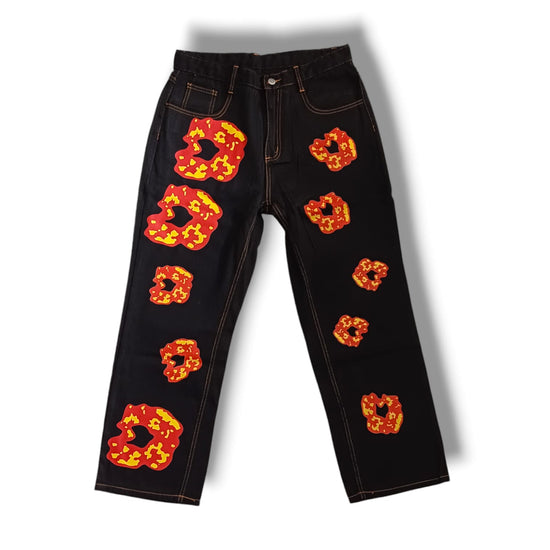 Flame Kapok Print Jeans DENIM TEARS ( FREE Delivery )