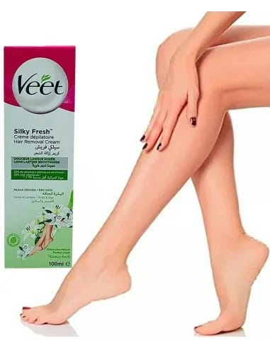 Veet Silky Fresh Hair Removal Cream Body & Legs for Dry Skin, Pack of 2