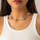 Chic Silver Tone Ball Chain Choker Necklace