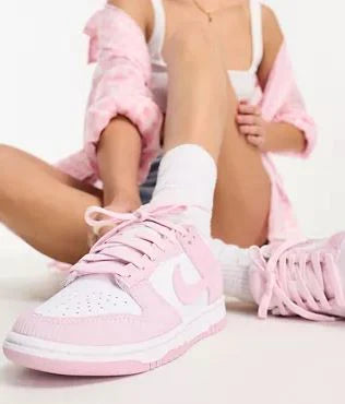 Nike Dunk Low Pink Corduroy Women&