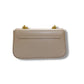 V Sling Flap Leather Bag ( Nude ) Khaki color