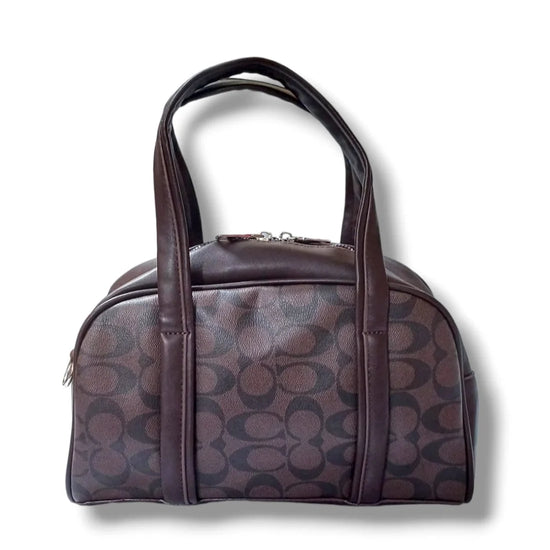 Leather Bleeker Handbag Sling Bag ( Dark Brown color )