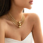 Exaggerated na Multi-layer Chain Necklace Stackable Punk Style Neck Jewelry