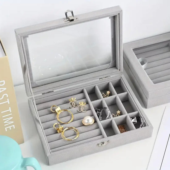 Retro Jewelry Storage Box, Flannelette Jewelry Box ( on Clearance )