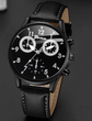 Men Round Pointer Quartz Watch