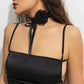 Chenpaif Gothic Black Rose Flower Choker Necklace